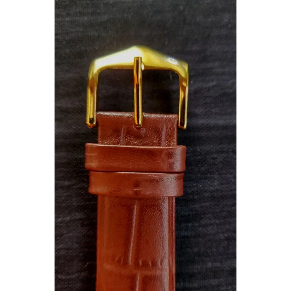 RARE NOS Seiko Men's Rectangular Tank Gorgeous Gold Case‎ Blue Dial Dres…